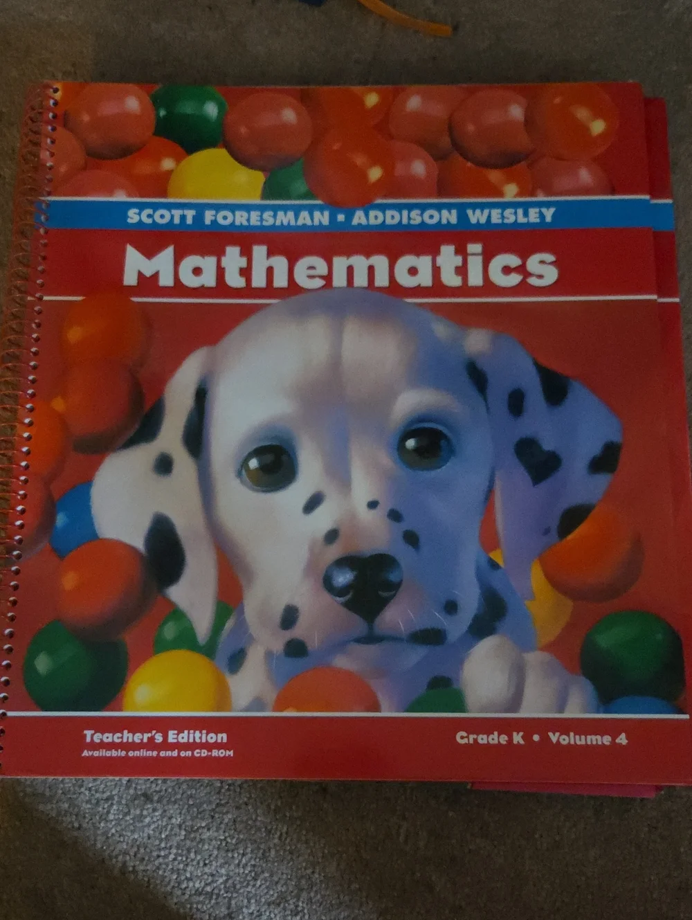 Scott Foresman Addison Wesley Math Teachers Edition Grade K Vl 4